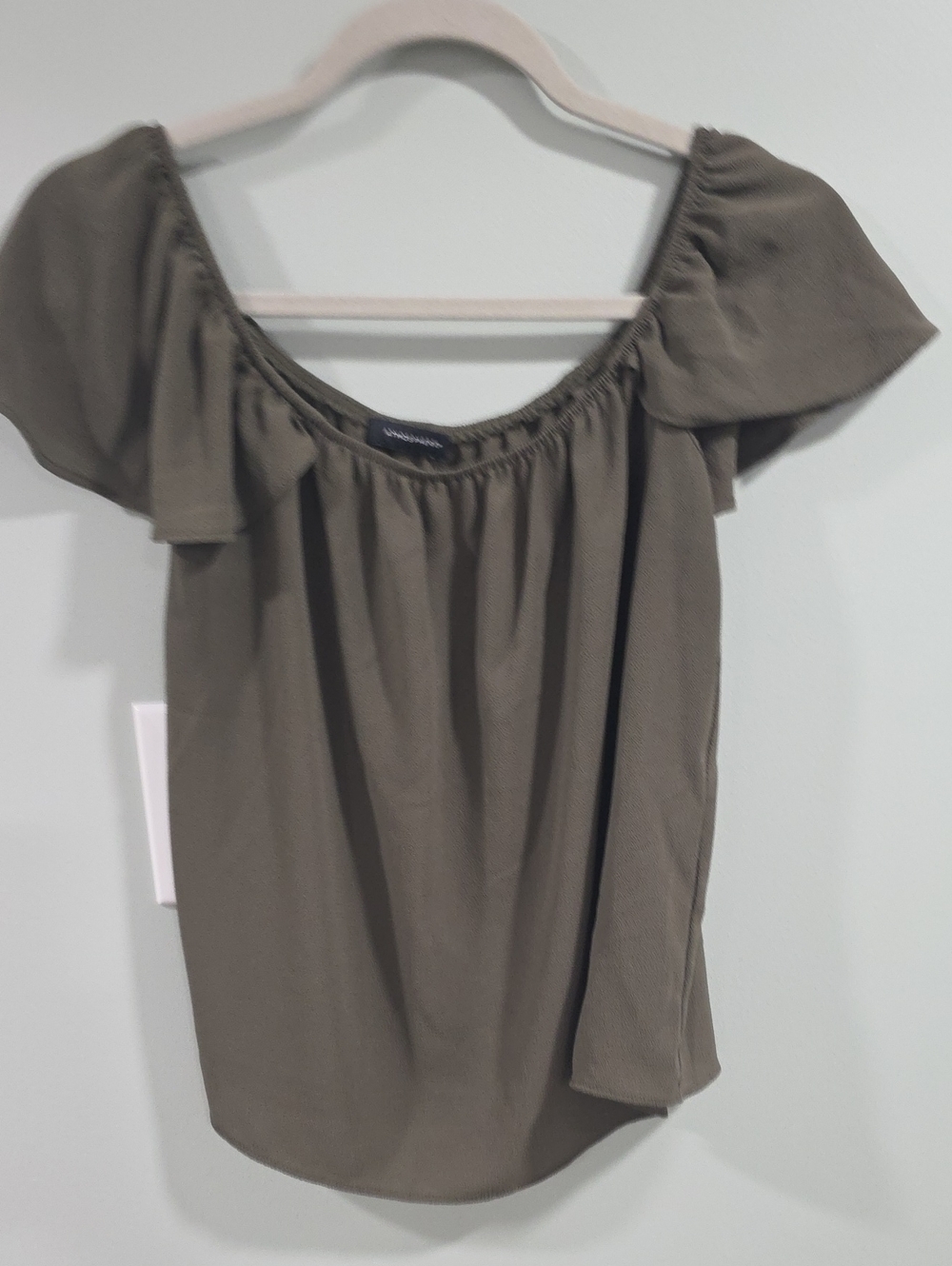 Atmosphere Olive Green Flutter Sleeve Blouse